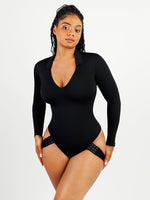 Load image into Gallery viewer, Long Sleeve V-Neck Bodysuit

