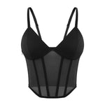 Load image into Gallery viewer, Mesh Corset Sports Bra

