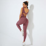 Load image into Gallery viewer, Purplish Red Jumpsuit
