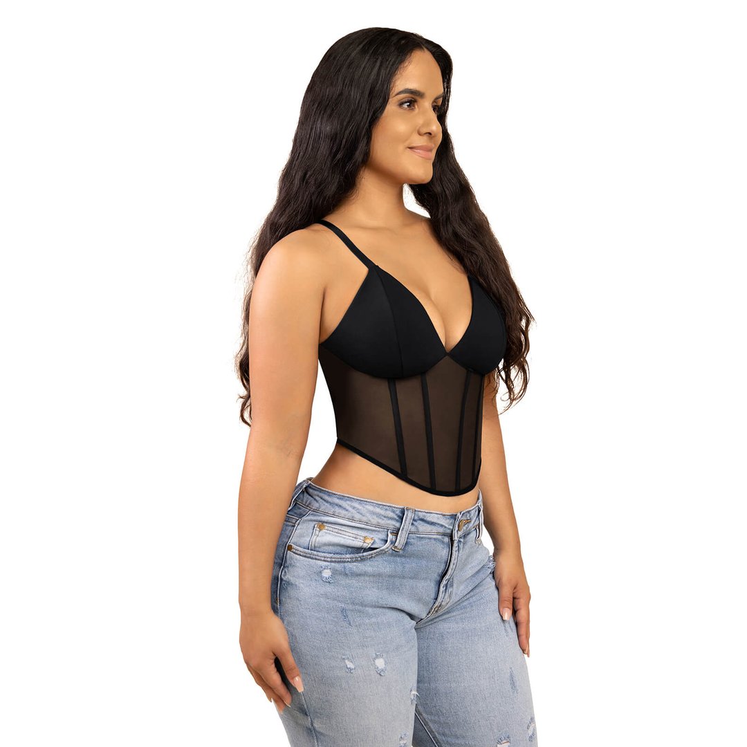 Mesh Corset Sports Bra