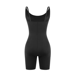 Full Body Shaper with Large Black Adjustable Straps