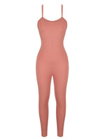 Load image into Gallery viewer, Orange Cross Back Jumpsuit
