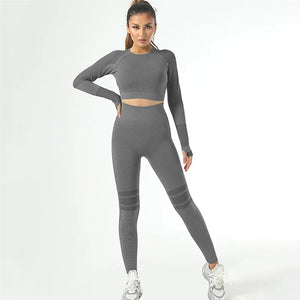 Yoga Pants Set with Thumb Buckles