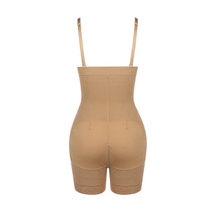 Plunge Low-Back Bodysuit - Deep Nude Thong