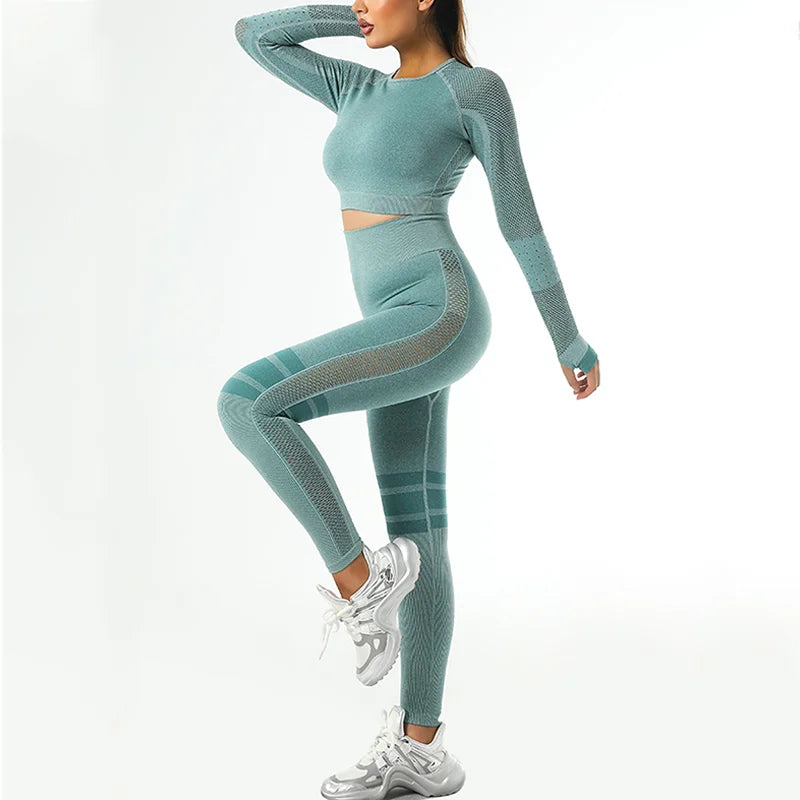 Yoga Pants Set with Thumb Buckles