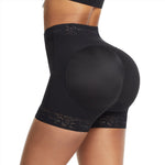 Load image into Gallery viewer, Mid-Waist Lace Shorts - Black Tummy Shaper
