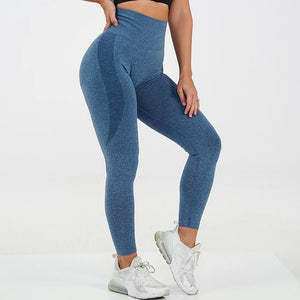 Seamless Hip Yoga Pants - Rose Red