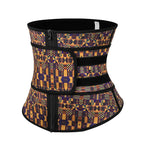 Load image into Gallery viewer, African Print Waist Trainer with Zipper
