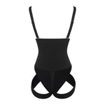 Load image into Gallery viewer, Black High Waisted Adjustable Leg Bodysuit
