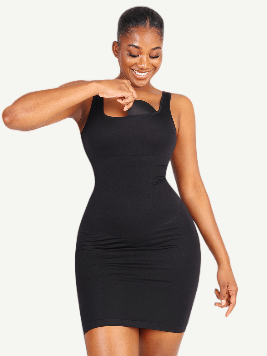 Square Neck Shapewear Dress