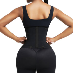 Rose Red Waist Trainer with Straps