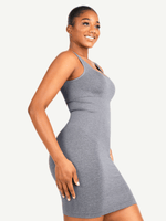 Load image into Gallery viewer, Square Neck Shapewear Dress
