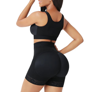 Front Zipper Shorts with Butt Lifter and Tummy Control