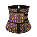 Load image into Gallery viewer, African Print Waist Trainer with Zipper
