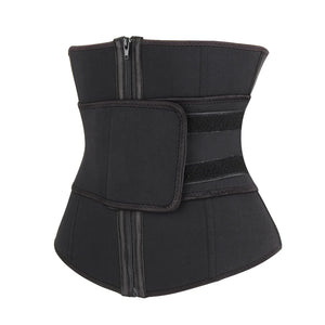 Black Zipper Waist Trainer