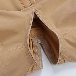 Plunge Low-Back Bodysuit - Deep Nude Thong