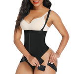 Load image into Gallery viewer, Black High Waisted Adjustable Leg Bodysuit
