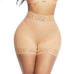 Load image into Gallery viewer, Mid-Waist Lace Shorts - Black Tummy Shaper
