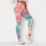 Load image into Gallery viewer, Colourful Ankle - Length Ruched Leggings
