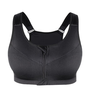 Sports Bra with Front Zipper