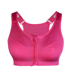 Sports Bra with Front Zipper