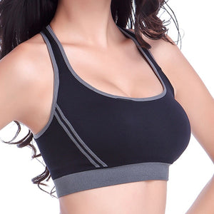 Cross Back Sport Bra with Removable Pads